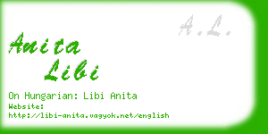 anita libi business card